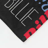 Billie individuelle Name bedeutet rot-schwarz Fleecedecke (Ecke)
