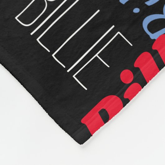 Billie individuelle Name bedeutet rot-schwarz Fleecedecke (Ecke)