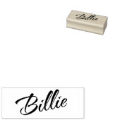 Billie Name Cursive dekorative Skript-Schriftart Gummistempel (Stempel)