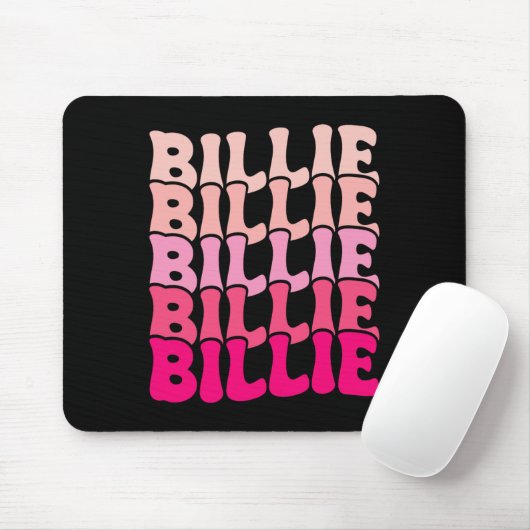 Billie Personalisiert Name I Liebe Billie Groovy 8 Mousepad (Mit Mouse)