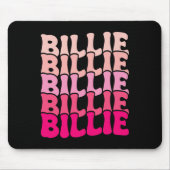 Billie Personalisiert Name I Liebe Billie Groovy 8 Mousepad (Vorne)