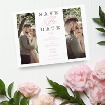 Billig 2 Fotos Couple Hand Lettered Elegante Scrip