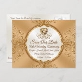 Billig, 50. Hochzeitstag, Ankündigungspostkarte (Vorne/Hinten)