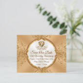 Billig, 50. Hochzeitstag, Ankündigungspostkarte (Stehend Vorderseite)