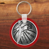 Billig Basketball Geschenke für Jungs Farbe, Text Schlüsselanhänger (Vorderseite)