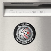 Billig Basketball Souvenirs für Mädchen, schwarz, Magnet (In Situ (Geschirrspüler))