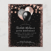 Billig Black Pink Rose Gold Ballon Beleuchtung Geb
