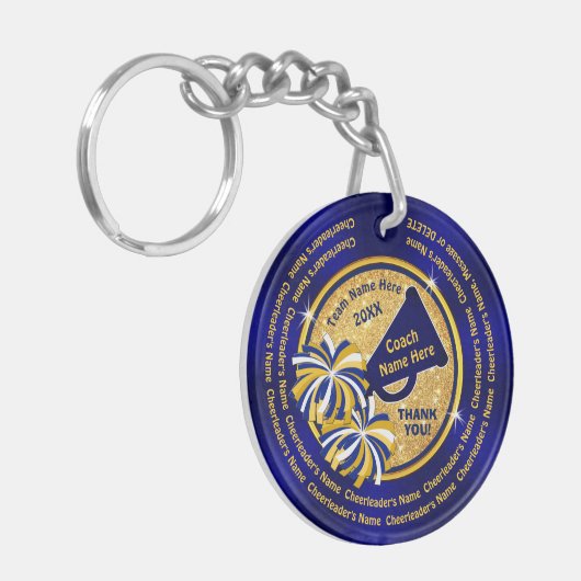 Billig, Cheer Coach Geschenkideen, ALLE Cheerleade Schlüsselanhänger (Vorderseite links)
