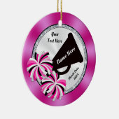 Billig Cheerleader Weihnachtsschmuck, 3 Textboxen Keramik Ornament (Rechts)