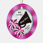 Billig Cheerleader Weihnachtsschmuck, 3 Textboxen Keramik Ornament (Links)