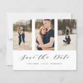 Billig Drei Fotos Collage Romantische Hochzeit (Vorderseite)