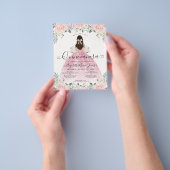 Billig Floral Pink Princess Tiara Kleidung Quincea Flyer (Gruppe)