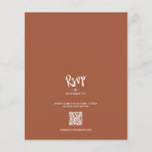 Billig florale Terracotta Alles in einer Hochzeits (Rückseite)