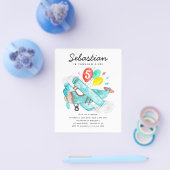 Billig Flugzeug Balloons Kindergeburtstag Flyer (Einzeln)