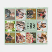 Billig Foto Blanket Collage Multi Foto Collage Fleecedecke (Vorderseite (Horizontal))