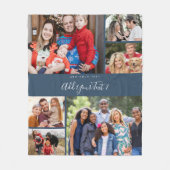 Billig Foto Blanket Collage Multi Foto Collage Fleecedecke (Vorderseite)