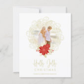 Billig Geblüht Goldenes Ornament Foto (Vorderseite)