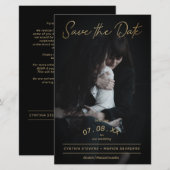 Billig Gold Script Foto Couple Lesbian Gay Wedding (Vorne/Hinten)