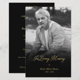 Billig Golden in Love Memory BW Foto Beerdigung