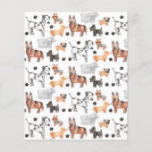 Billig Lasst uns Pawty Party Kinder Welpen Hund Ge Flyer (Hinten)