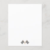 Billig Monster Truck Bash Race Flags Kindergeburts Flyer (Hinten)