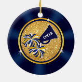 Billig Personalisiert, Geschenk für Cheer Coach, C Keramik Ornament (Hinten)