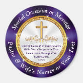 Billig Personalisiert, Kirchengeschenke Ideen, Kir Magnet (Vorne)