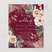 Billig preiswert PAMPAS GRASS TROPICAL Wedding Flyer (Vorne)