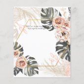 Billig preiswert PAMPAS GRASS TROPICAL Wedding Flyer (Hinten)