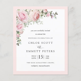 Billig Rosa Rose Blumenzwiebeln Einladung