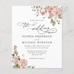 Billig Rosa Rose Blumenzwiebeln Einladung