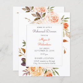 Billig Rosa und Pfirsichblume Probe Abendessen