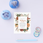 Billig Rustic Pumpkin Erntedank Dinner einladen Flyer (Einzeln)