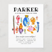 Billig Rustikaler O-Fish al Reel Fun Angeln Geburt Flyer (Vorne)