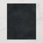 Billig Rustikales Chalkboard Blue Ballon 15. Gebur Flyer (Hinten)