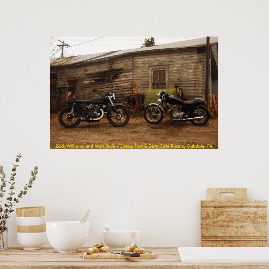 Billig schnell und dreckig poster (Küche)