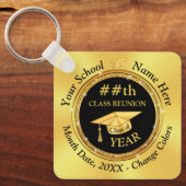 Billig Schwarz und Gold, Klasse Wiedersehen Gesche Schlüsselanhänger (Vorderseite)