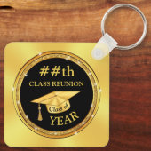 Billig Schwarz und Gold, Klasse Wiedersehen Gesche Schlüsselanhänger (Rückseite)