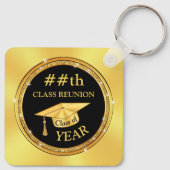 Billig Schwarz und Gold, Klasse Wiedersehen Gesche Schlüsselanhänger (Rückseite)