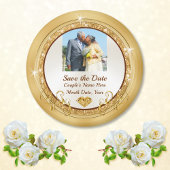 Billig Speichern Sie die Daten, Save the Date Foto Magnet