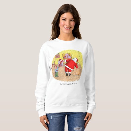 Billig Spielzeugfrauen weißes Sweatshirt (Vorne ganz)