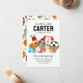 Billig Sportbälle für alle Star Kindergeburtstag Mitteilungskarte (Vorderseite/Rückseite Beispiel)