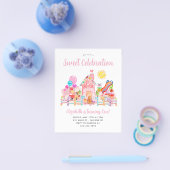 Billig Sweet Celebration Candyland Kindergeburtsta Flyer (Einzeln)