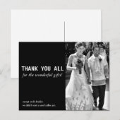 Billig und lustig Hochzeit Danke Karte (Vorne/Hinten)