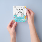 Billig unter dem Meer schwimmende Haie zum Geburts Flyer (Gruppe)