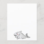 Billig unter dem Meer schwimmende Haie zum Geburts Flyer (Hinten)