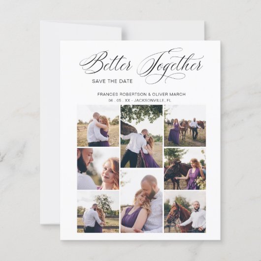 Billig Whimsical besser Gemeinsam 8 Fotos Hochzeit (Vorderseite)