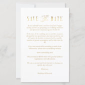 Billig White Collage Wedding Gold Heart 4 Fotos (Rückseite)