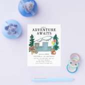 Billige Abenteuer erwartet Car Trees Camping Gebur Flyer (Einzeln)