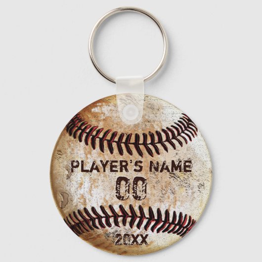 Billige Baseball-Keychains mit Ihrem Text und Logo Schlüsselanhänger (Vorderseite)